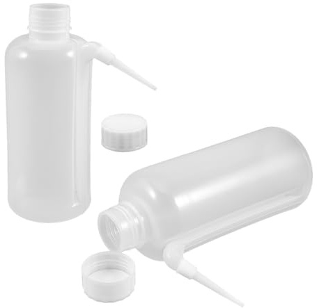 Toyvian Botellas Exprimibles para Salsa 2 Piezas 500 Ml Pajita Lateral Antigoteo Dispensador de Aderezos para Cocina y Restaurantes