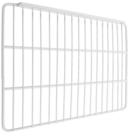 Veemoon Estante Metálico para Frigorífico 435X30 CM Divisor de Rejilla y Borde Protector Estante para Congelador Almacenamiento Modular para Refrigeradores y Congeladores Verticales