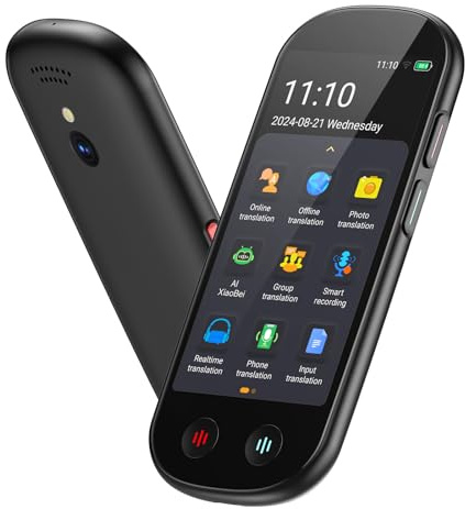 Language Translator Device No WiFi Needed, Upgraded ChatGPT Ai Translator, 150+ Languages Instant Two Way Translator Device, Offline/Recording/Photo/Voice Translation Real Time for Business Learning