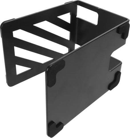 jojofuny Soporte de Altavoz para Escritorio de Metal Resistente 18,5x13x14 Cm con Amortiguación Antivibraciones para Monitor de Estudio y Pc, Base Estable para Sonido Claro y Uso en
