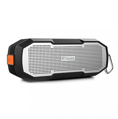 Enceinte Fantec Novi T 30, Bluetooth 4.1, waterproof (IP 65/ IP 67), basse profonde et microphone intérieur, speaker en argent