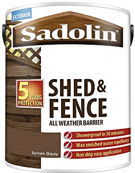 Sadolin Shed & Fence Woodstain Sylvan Glade 5 L