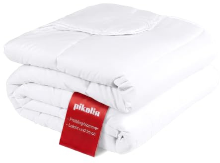 Pikolin Home - Edredón Verano Cama 105, Relleno Nórdico 180x220 cm, Fibra 150 gr Antiácaros, Transpirable, Ligero y Suave