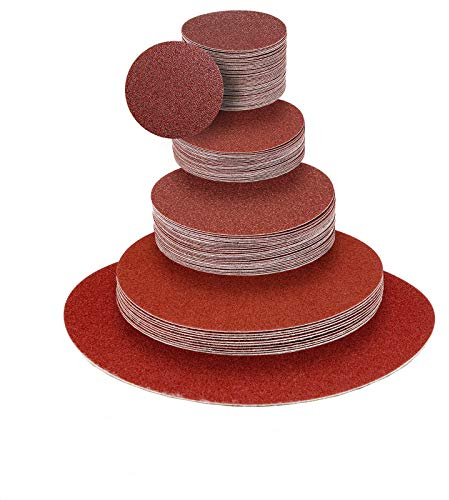 Klingspor Klett-Schleifscheiben z.B. kompatibel mit Tellerschleifer und Exzenter-Schleifer | Schleifpapier PS 18 EK | Ø 400 mm | ungelocht | 10 Stück | Körnung-Korn: 120