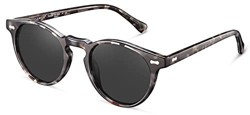 Carfia Retro Occhiali da Sole Uomo Polarizzati Unisex Occhiali per Gli Uomini e Donne Protezione UV400