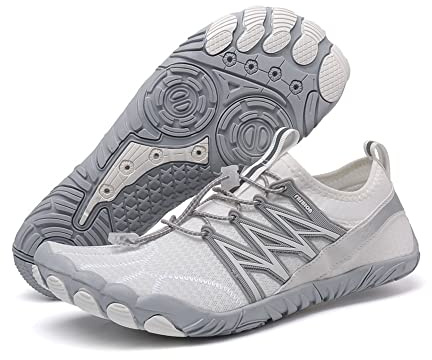 Treer Chaussures Aquatiques Chaussures Aquatiques Homme Femme Barefoot Shoes à Séchage Rapide Chaussures Barefoot Chaussure de Sport Nautique pour Plage, Surf, Yoga
