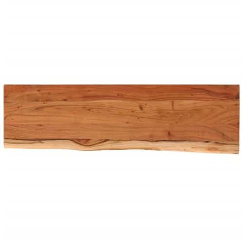 vidaXL Piano Tavolo 140x40x3,8 cm Rettangolare Legno Acacia Bordi Vivi, Piano Tavolo in Legno, Piano Tavolo Rettangolare, Piano tavolino