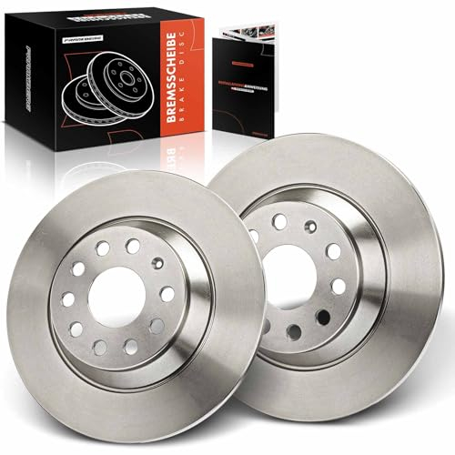 Frankberg Bremsscheiben Bremsscheibensatz Hinterachse Voll Kompatibel mit Golf VII 5G1 BE1 BE2 BQ1 1.0L-2.0L 2012-2021 P.a.s.s.a.t 3G2 CB2 1.4L-2.0L 2014-2023 Replace# 3Q0615601