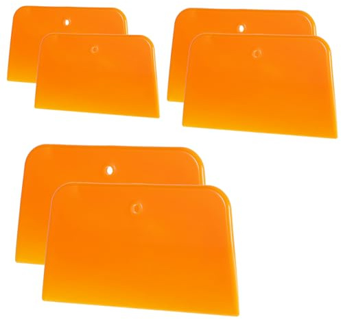 6 unidades Automotive Body Filler Spreader, 4 pulgadas por 5 pulgadas por 6 pulgadas, esparcidor de plástico reutilizable, relleno de carrocería, espátula para aplicar espátula, esmalte, costuras y