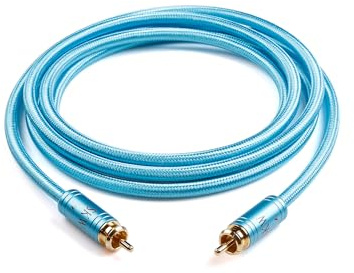 SKW Cavo Coassiale Digitale RCA 1m, per Subwoofer, Amplificatore, Impianti Stereo e Home Cinema​
