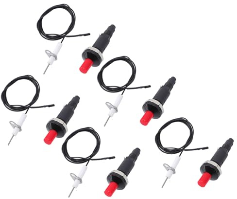 ANGGREK Grillset, PP-material, Effektiv Tändning med 1 Ut 2 Piezotändare och 39,37 Tum Kabel för Matlagning med gasspis.