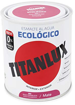 Titanlux Esmalte Ecológico Acrílico Mate 750 ml (Rosa Frambuesa 0552)