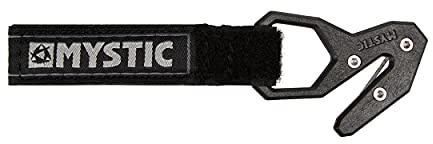 Mystic Watersports - Cuchillo de Seguridad para Surf, Kitesurf y Windsurf con Bolsillo Negro