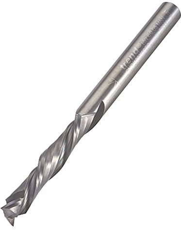 Trend CNC Two Flute Down-Cut Router Cutter, 6mm Shank, 6mm Cut Diameter & 32mm Cut Length, Solid Tungsten Carbide, CNC/103X6STC