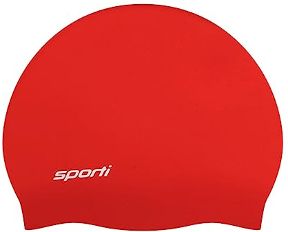 Sporti Kids' Silicone Swim Cap - Red