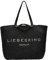 Liebeskind Berlin Aurora Raffia Shopper, Large (HxBxT 55cm x 36cm x 22cm), Black