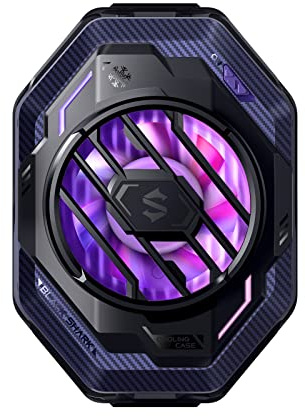 Black Shark Refroidisseur Smartphone, Ventilateur de Refroidissement pour iOS/Android,Puissance de Refroidissement 20W, contrôle APP, Effet Lumineux RGB