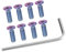 A ABSOPRO M5x0.8 Flat Head Car Steering Wheel Screw Bolts (Set of 8)