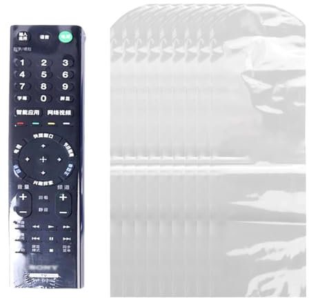XPEX 30 Piezas Bolsas Retráctiles de PVC Transparente, Funda de PVC para Control Remoto para Control Remoto de TV, Película Protectora de Control Remoto Universal