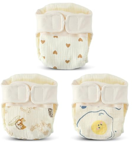 Aolso Baby Potty Training Pants,Cotton Potty Training Underwear,Reusable Training Pants for Toddlers 2-6 Years,3 Packs,80