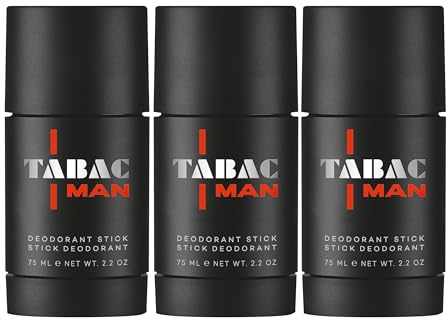 Tabac® Man | Pack avantage : Déodorant stick - parfum puissant et masculin avec un rayonnement intensément épicé | 3x 75g Déodorant stick