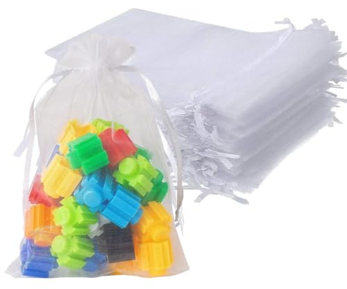 Confezione Da 30 Sacchetti Di Organza10 * 15CMSacchetti Di Organza BianchiPiccoli Sacchetti Regalo Per Regali Di NozzeMini Sacchetti Regalo GioielliSemi Di LavandaFiori Secchi