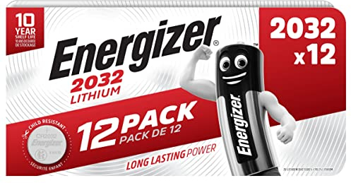 12 x Energizer CR2032 Coin Lithium 3V Battery Batteries for Watches Torches Keys