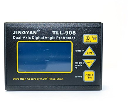 Q-BAIHE Nicht-magnetisches TLL-90S Hochpräzise 0,005° Laser Elektronische Wasserwaage/Digital Biaxial Neigungsmesser Mini Winkelmesser