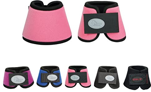 netproshop 1 par hästklockor neopren fjäderklockor för de minsta minishetty och shetty, storlek: shetty, färg: rosa