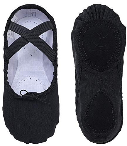 Chaussure de Ballet Danse Classique Toile Chaussures Gymnastique Yoga Ballet Chaussons pour Filles Femmes EU22-44