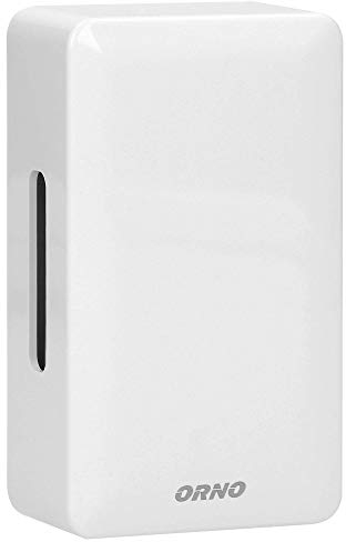ORNO BREVIS Mini AC Türklingel Kabelgebunden Mechanischer Gong Zweiton Kein eingebauter Transformator 230VAC (Weiß)