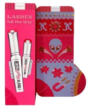 Benefit Lashes All The Way They’re Real! Magnet Full-size & Mini powerful lifting & lengthening mascara FESTIVE EDITION (Worth £38)