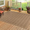 HomebyHome Outdoor Teppich Wetterfest 80 x 150 cm Läufer Natur Sisal und Jute Optik - Balkon Teppich Wasserfest Vintage Design - Waschbarer Teppich Küchenläufer, Garten, Terrasse und Camping