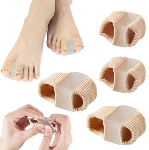 KASESSS 4 Piezas Separador Dedos Pie, Tallas S y L, Separadores de Dedos de Los Pies Suave, Corrector de Juanetes para Hombre y Mujer, Sin BPA, Separador de Dedos del Pie para Dedos Superpuestos