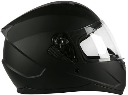 Casco da moto Speedway - Arcane - Casco integrale, ideale sia per uomo che per donna, il nostro casco da moto da strada è ideale per lunghi viaggi, casco da moto omologato ECE e DOT - Nero mate
