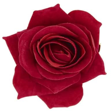 Broches En Tissu Avec Fleur De Rose Pour Fête De Mariage, Danse, Banquet Pour Femme, Épingles à Revers Élégantes, Accessoires Pour Vêtements De Mariée, Cadeaux De Saint-Valentin (Rouge)