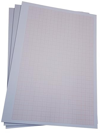 Millimeterpapier, Millimeterpapierblock, Aufmassblock, DIN A4, 80 g/m2, 50 Blatt, 1 mm Raster, orange (22747_3)