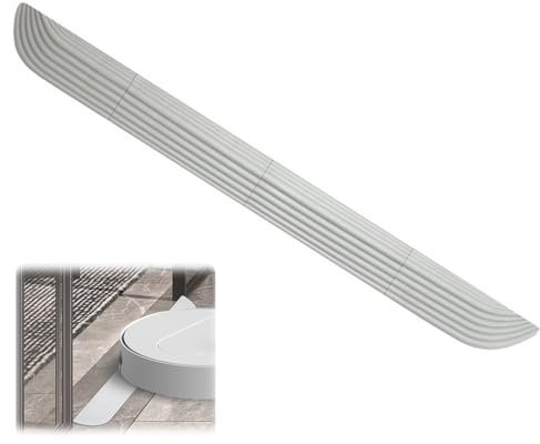 Rampa per Soglia Della Porta per Aspirapolvere Robot Rampa per Soglia per Porta Rampa per Aspirapolvere Rampa per Aspirapolvere Robot e Sedie a Rotelle per Roborock, per Dreame, per Ecovacs (Grigio)