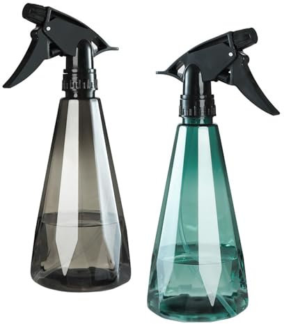 Rjayaa Empty Spray Bottles for Cleaning 500ml Water Spray Bottle Plastic Refillable Trigger Mist Sprayer Bottle for Plants Gardening Hair