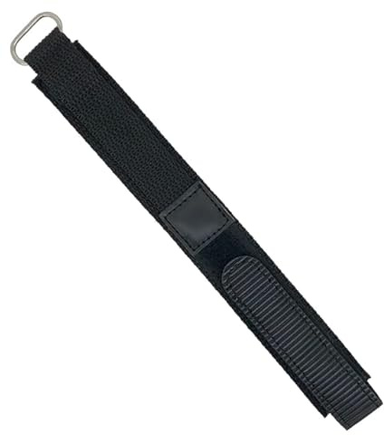 Westime Black 18/20 / 22mm Band TA Nylon Canvas Watch Strap (20mm)