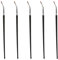 Pennello per Eyeliner 5 Pezzi, Pennello per Eyeliner Piegato Ad Angolo Fine, Pennelli per Eyeliner Angolati per Trucco Multifunzionale con Impugnatura Ergonomica
