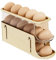 Egg Holder for Fridge, 3-Tier Auto Rolling Egg Dispenser, Space Saving Egg Tray Organizer, Egg Container Storage Box for Kitchen Refrigerator (Cream White)