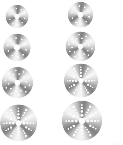 WIIYENA Piastra adattatore a disco per fornelli a induzione, per casseruole, in acciaio inox, 12,3 cm, 13 cm, 13,8 cm, 14,8 cm, 16,5 cm, 18 cm (12,3 cm)