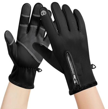 Guantes de motocicleta para hombre, resistentes al desgaste, guantes de motocicleta para pantalla táctil, antideslizantes, con buen agarre, guantes impermeables para motocicleta, guantes de