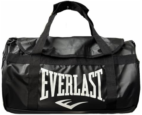 EVERLAST sportväska gym fitness resa arbete herr dam unisex med handtag eller axelrem, Svart, Taglia Unica, Sport- och fritidsväska