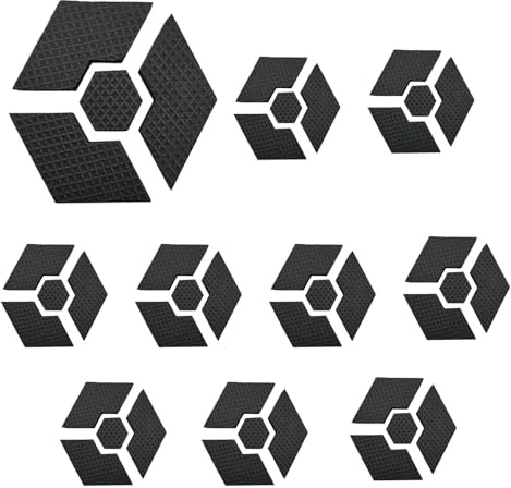Pieds de Pot | 10 Cales Hexagonales Antidérapantes pour Pots de Fleurs - Antidérapants Jardin Hexagonaux Intérieur Extérieur Salon Chambre Bureau Terrasse Balcon Fenêtre Quotidien