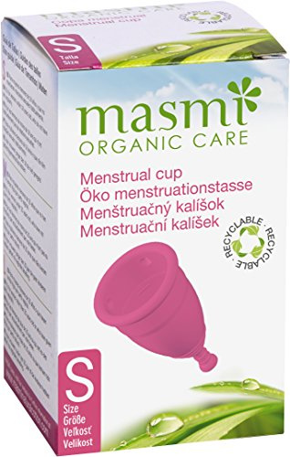MASMI NATURAL COTTON Ekologiska menskoppar, storlek S, rosa