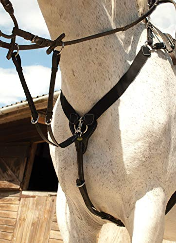 Rhinegold Elastischer Brustschutz mit V-kariertem Muster - Cob-Havana