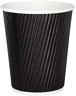 Black Ripple Cup, 25cl, Pack of 500