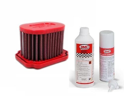 BMC Filtro dell'aria sportivo + pulitore set compatibile con Yamaha Tenere 700 DM08 anno di costruzione 2019 -